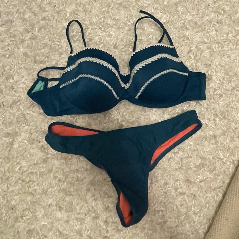 Teal BIKINI Bathing Suit Set